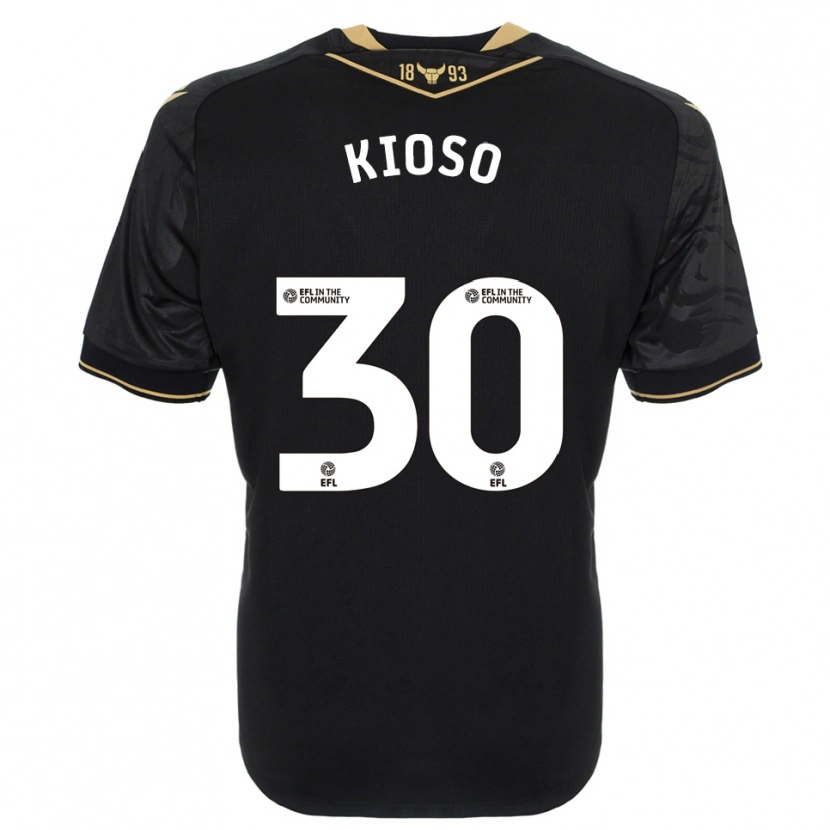 Danxen Kinder Peter Kioso #30 Schwarz Gold Auswärtstrikot Trikot 2025/26 T-Shirt Österreich