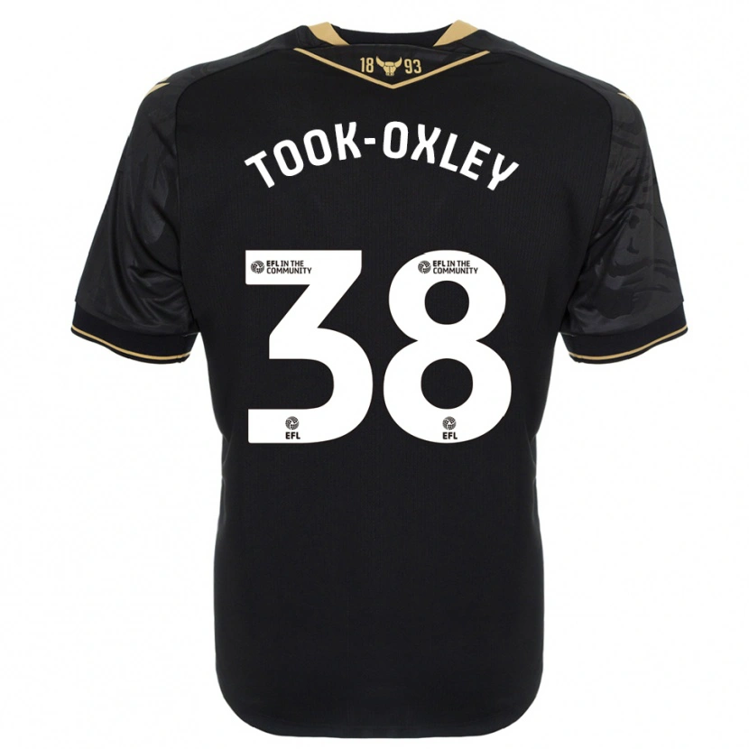 Danxen Kinder Zaide Took-Oxley #38 Schwarz Gold Auswärtstrikot Trikot 2025/26 T-Shirt Österreich