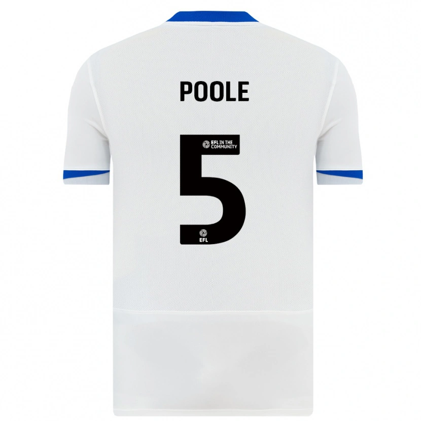 Danxen Kinder Regan Poole #5 Weiß Schwarz Auswärtstrikot Trikot 2025/26 T-Shirt Österreich
