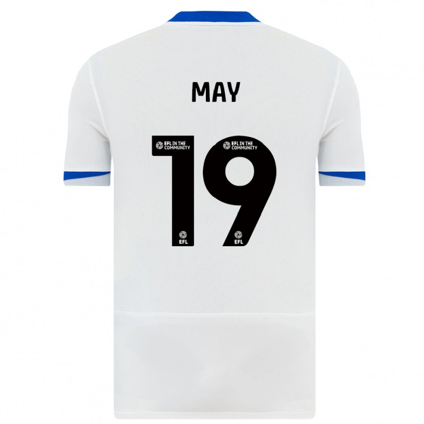 Danxen Kinder Connor May #19 Weiß Schwarz Auswärtstrikot Trikot 2025/26 T-Shirt Österreich