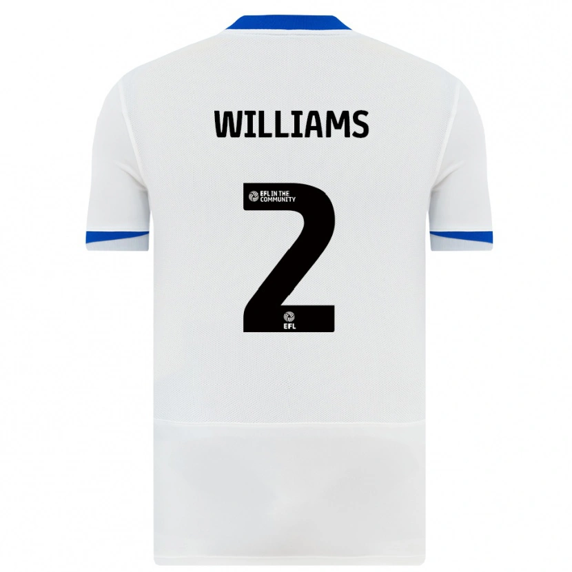 Danxen Kinder Jordan Williams #2 Weiß Schwarz Auswärtstrikot Trikot 2025/26 T-Shirt Österreich