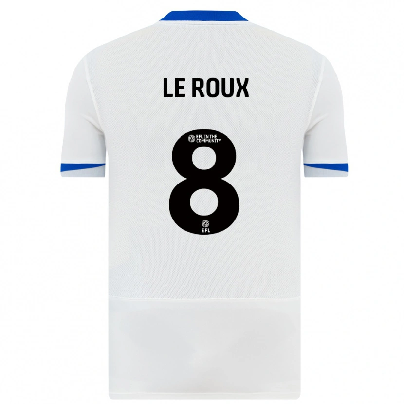 Danxen Kinder Luke Le Roux #8 Weiß Schwarz Auswärtstrikot Trikot 2025/26 T-Shirt Österreich