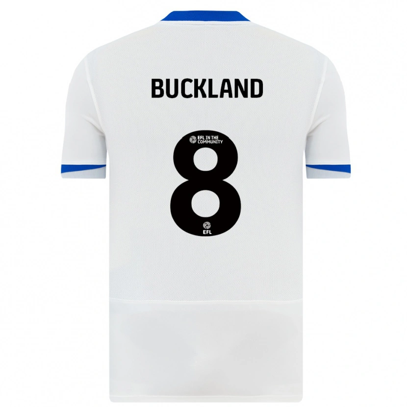 Danxen Kinder Reggie Buckland #8 Weiß Schwarz Auswärtstrikot Trikot 2025/26 T-Shirt Österreich