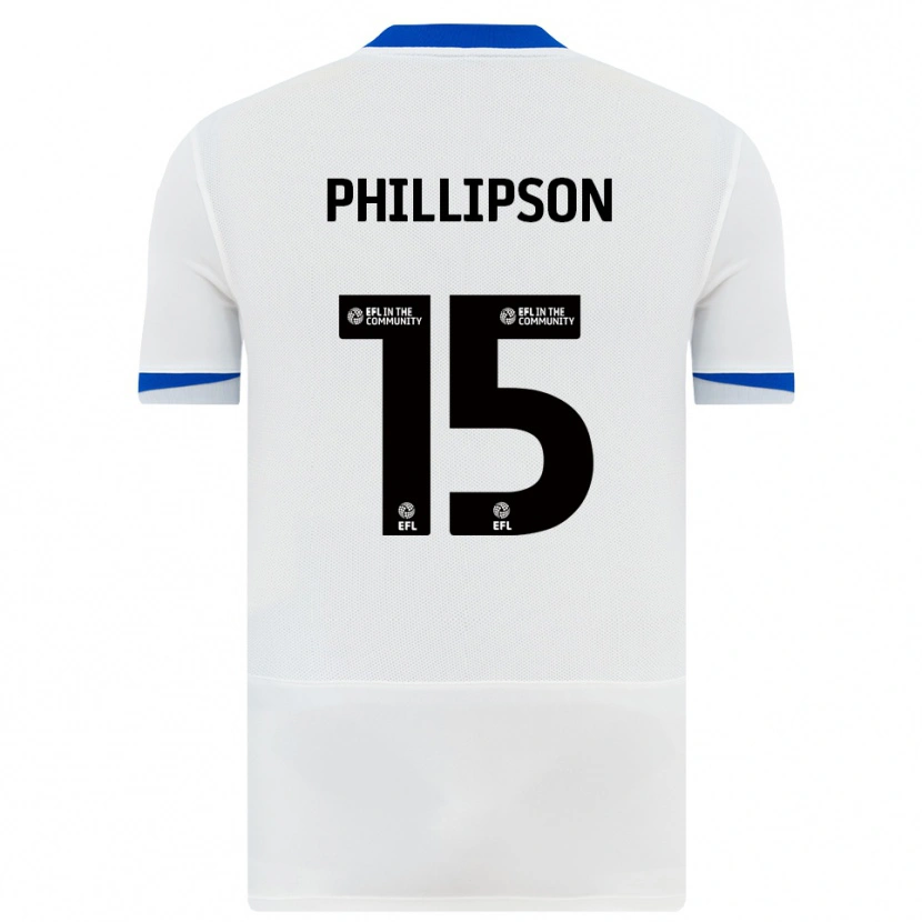 Danxen Kinder Ben Phillipson #15 Weiß Schwarz Auswärtstrikot Trikot 2025/26 T-Shirt Österreich