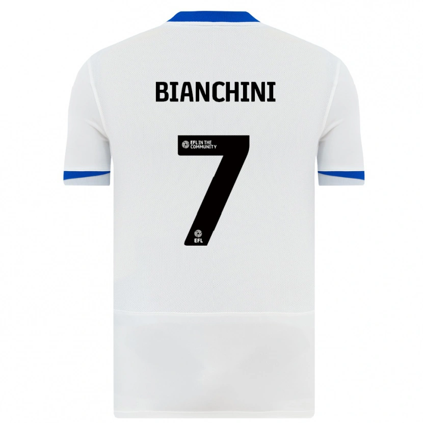 Danxen Kinder Florian Bianchini #7 Weiß Schwarz Auswärtstrikot Trikot 2025/26 T-Shirt Österreich