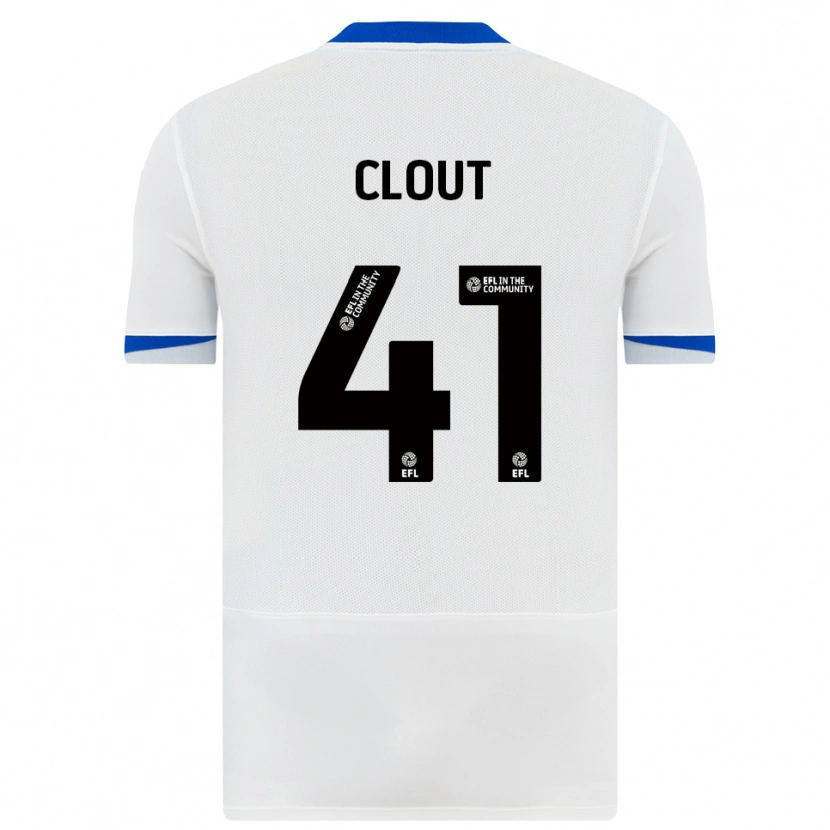 Danxen Kinder Harry Clout #41 Weiß Schwarz Auswärtstrikot Trikot 2025/26 T-Shirt Österreich