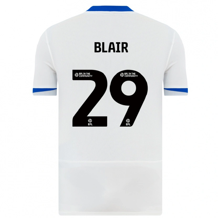 Danxen Kinder Harvey Blair #29 Weiß Schwarz Auswärtstrikot Trikot 2025/26 T-Shirt Österreich