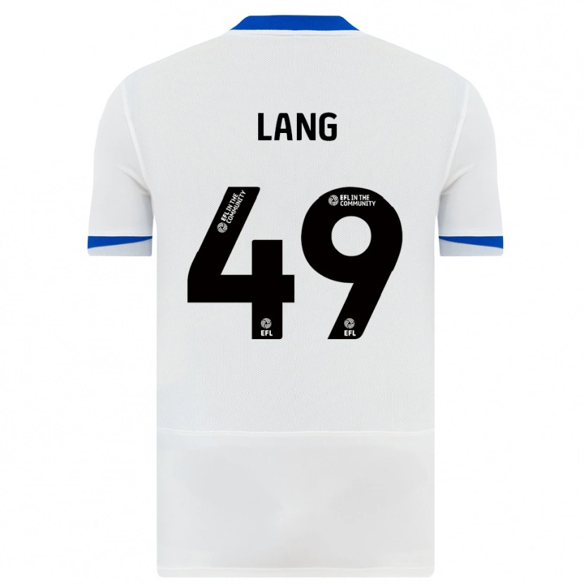 Danxen Kinder Callum Lang #49 Weiß Schwarz Auswärtstrikot Trikot 2025/26 T-Shirt Österreich