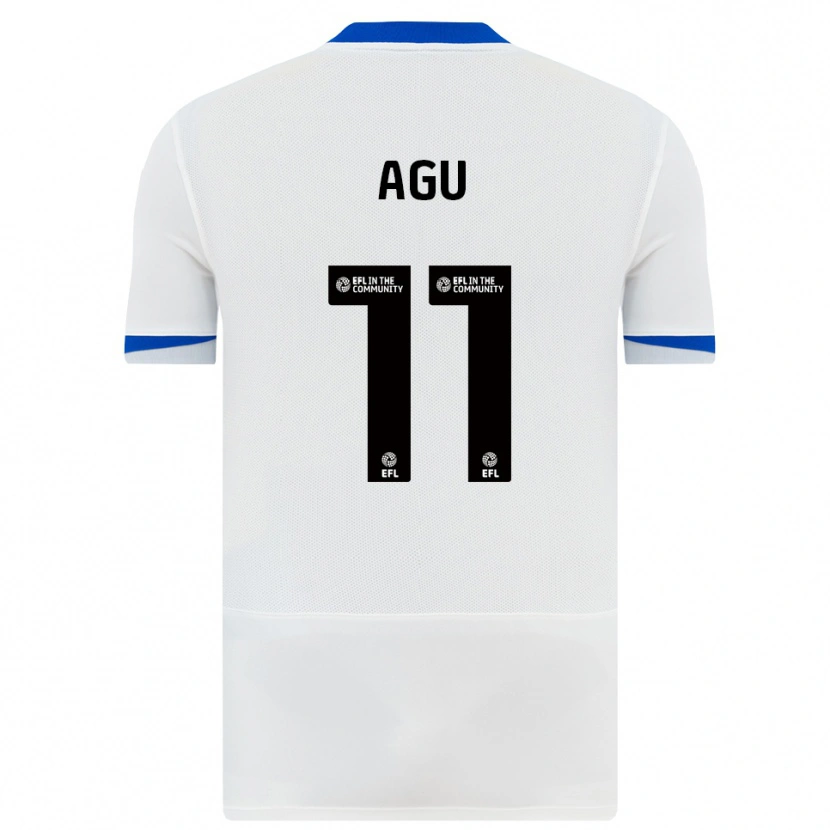 Danxen Kinder Chinedu Agu #11 Weiß Schwarz Auswärtstrikot Trikot 2025/26 T-Shirt Österreich