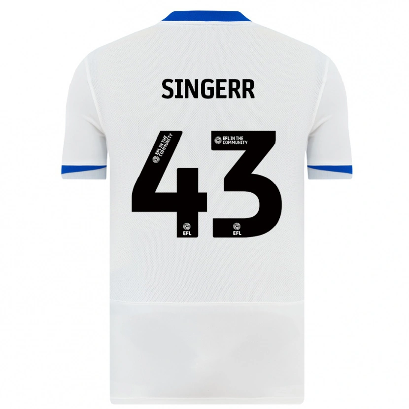 Danxen Kinder Olutayo Singerr #43 Weiß Schwarz Auswärtstrikot Trikot 2025/26 T-Shirt Österreich