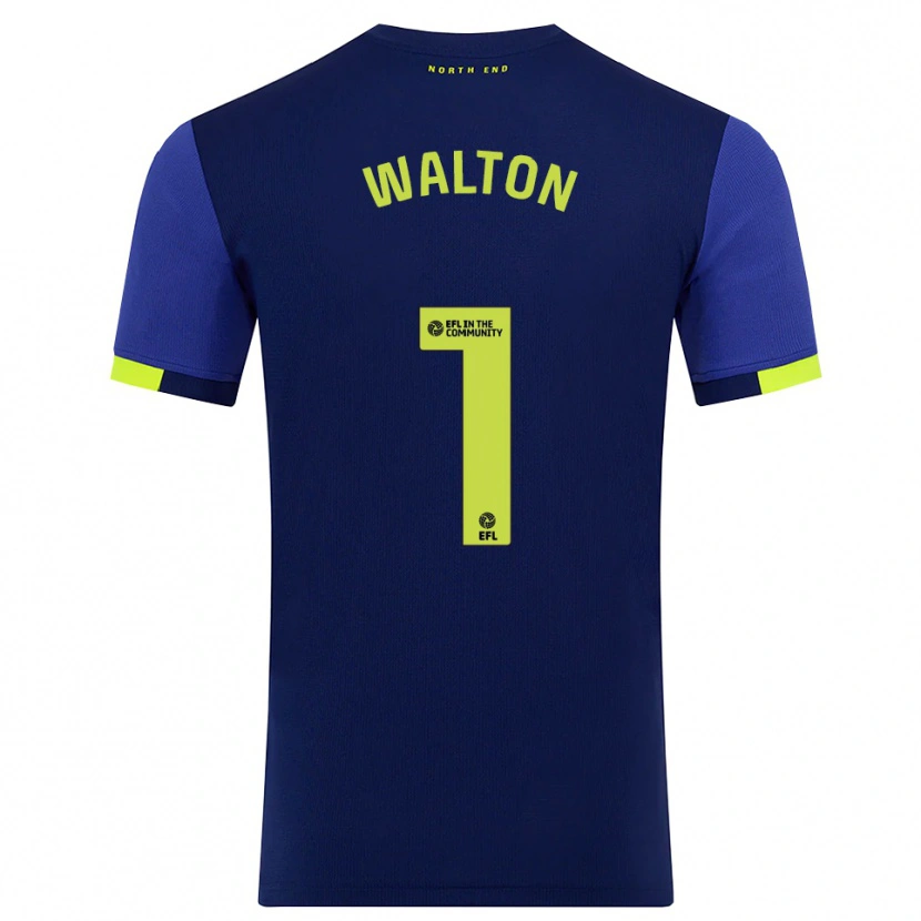 Danxen Kinder Jack Walton #1 Marine Gelb Auswärtstrikot Trikot 2025/26 T-Shirt Österreich