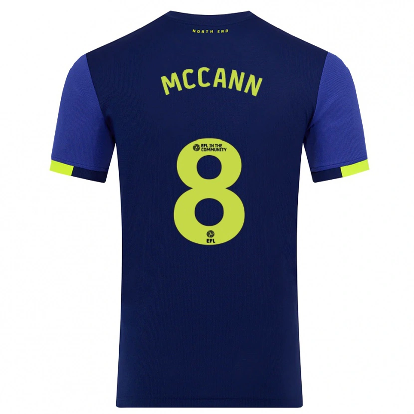 Danxen Kinder Ali Mccann #8 Marine Gelb Auswärtstrikot Trikot 2025/26 T-Shirt Österreich