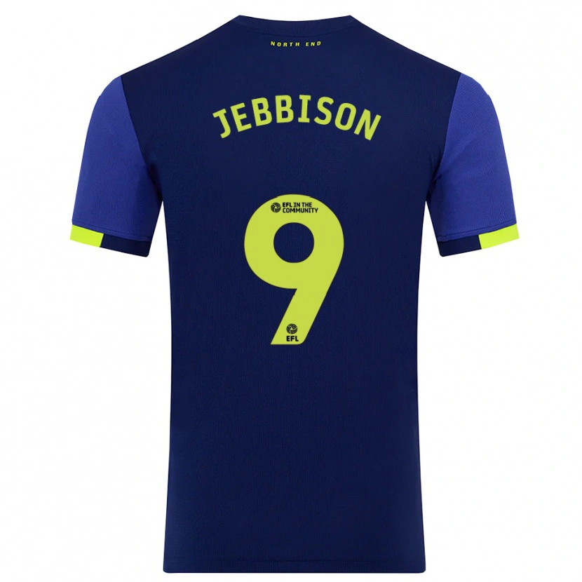 Danxen Kinder Daniel Jebbison #9 Marine Gelb Auswärtstrikot Trikot 2025/26 T-Shirt Österreich