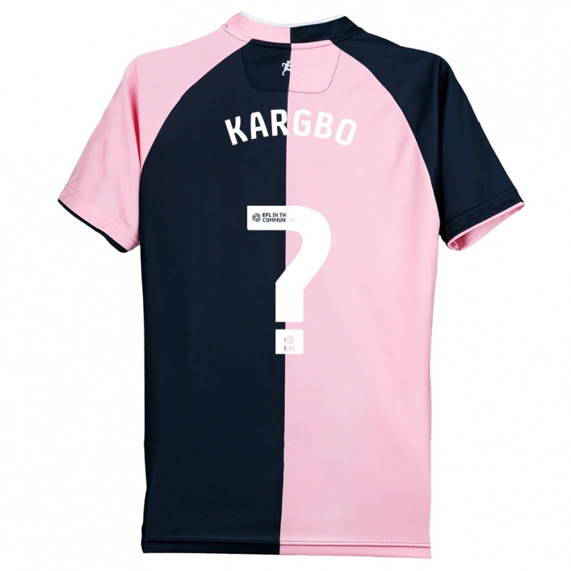 Danxen Kinder Hamzad Kargbo #0 Pink Schwarz Auswärtstrikot Trikot 2025/26 T-Shirt Österreich