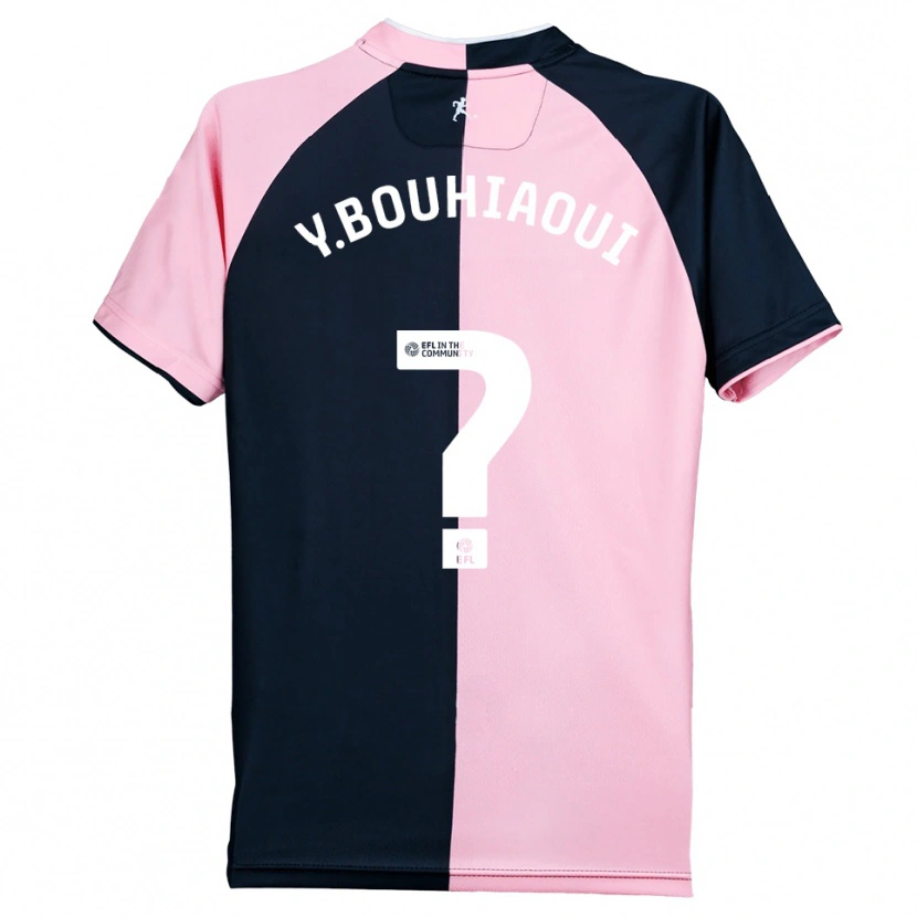 Danxen Kinder Youssef Bouhiaoui #0 Pink Schwarz Auswärtstrikot Trikot 2025/26 T-Shirt Österreich