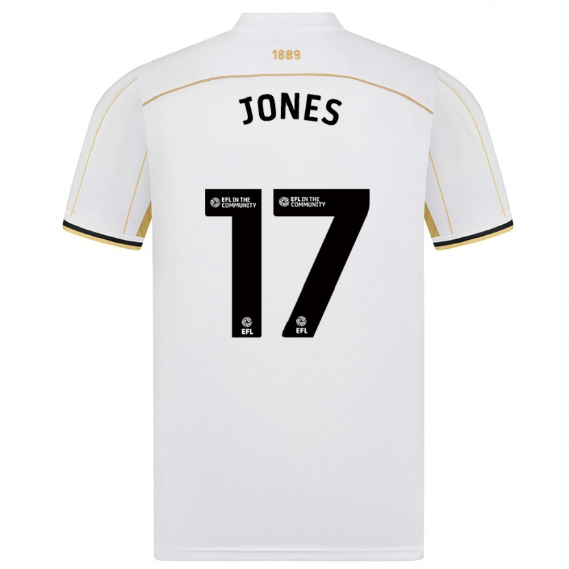 Danxen Kinder Frankie Jones #17 Weiß Gold Auswärtstrikot Trikot 2025/26 T-Shirt Österreich