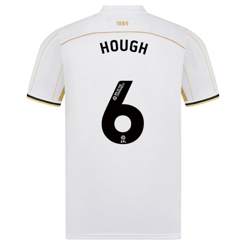 Danxen Kinder Alfie Hough #6 Weiß Gold Auswärtstrikot Trikot 2025/26 T-Shirt Österreich
