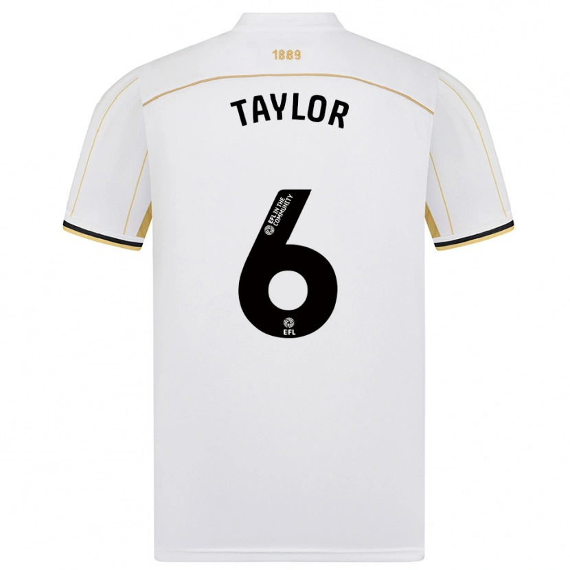 Danxen Kinder Emma Taylor #6 Weiß Gold Auswärtstrikot Trikot 2025/26 T-Shirt Österreich