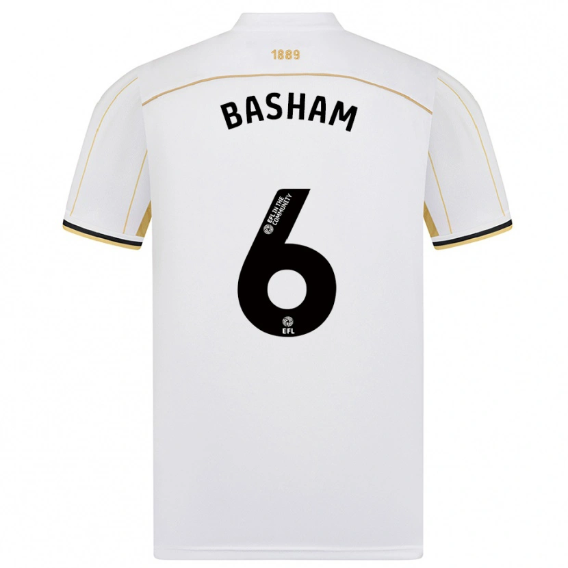 Danxen Kinder Chris Basham #6 Weiß Gold Auswärtstrikot Trikot 2025/26 T-Shirt Österreich