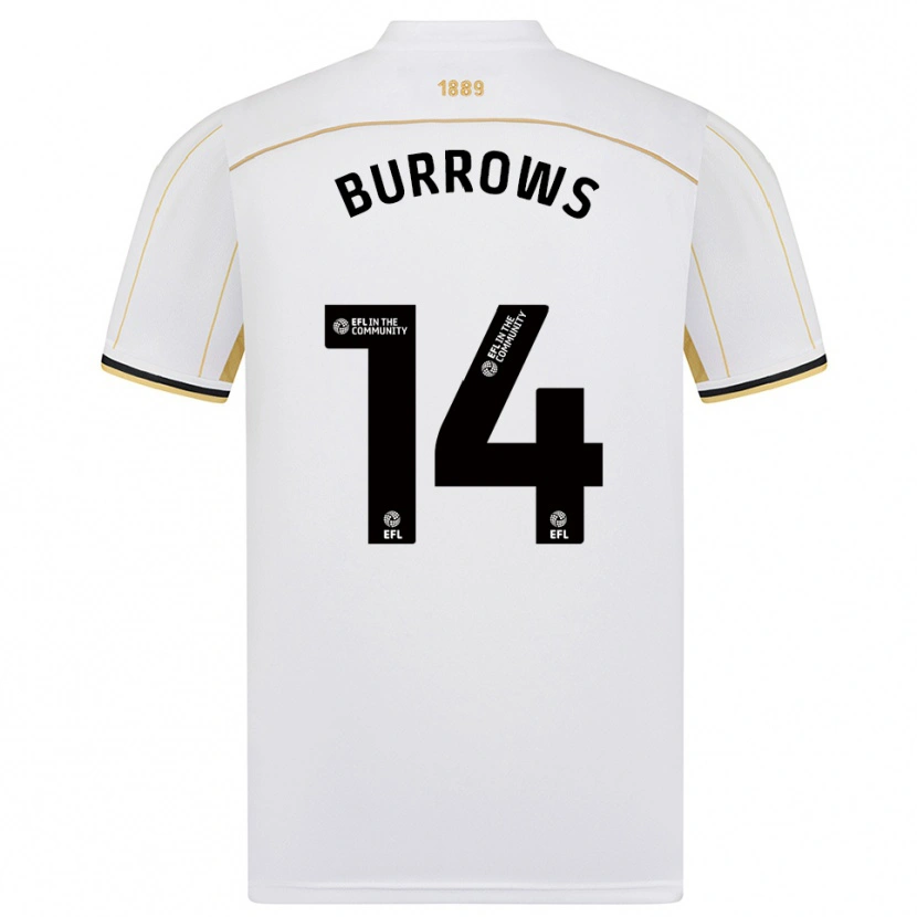 Danxen Kinder Harrison Burrows #14 Weiß Gold Auswärtstrikot Trikot 2025/26 T-Shirt Österreich