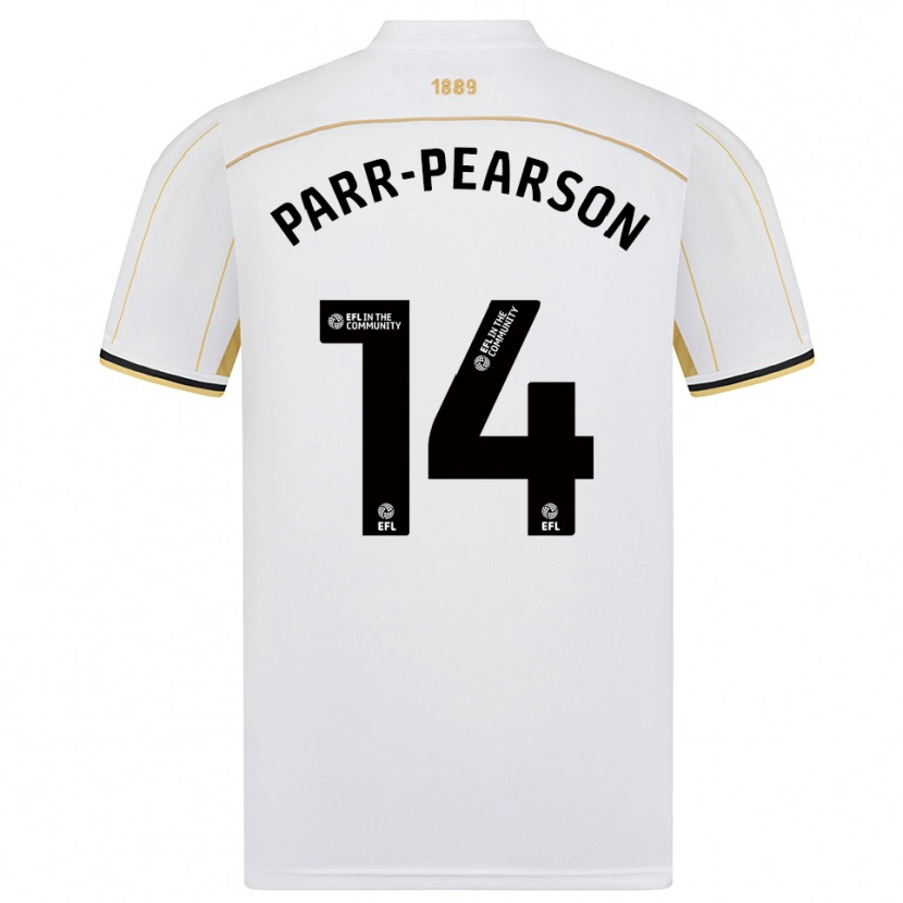 Danxen Kinder Marley Parr-Pearson #14 Weiß Gold Auswärtstrikot Trikot 2025/26 T-Shirt Österreich