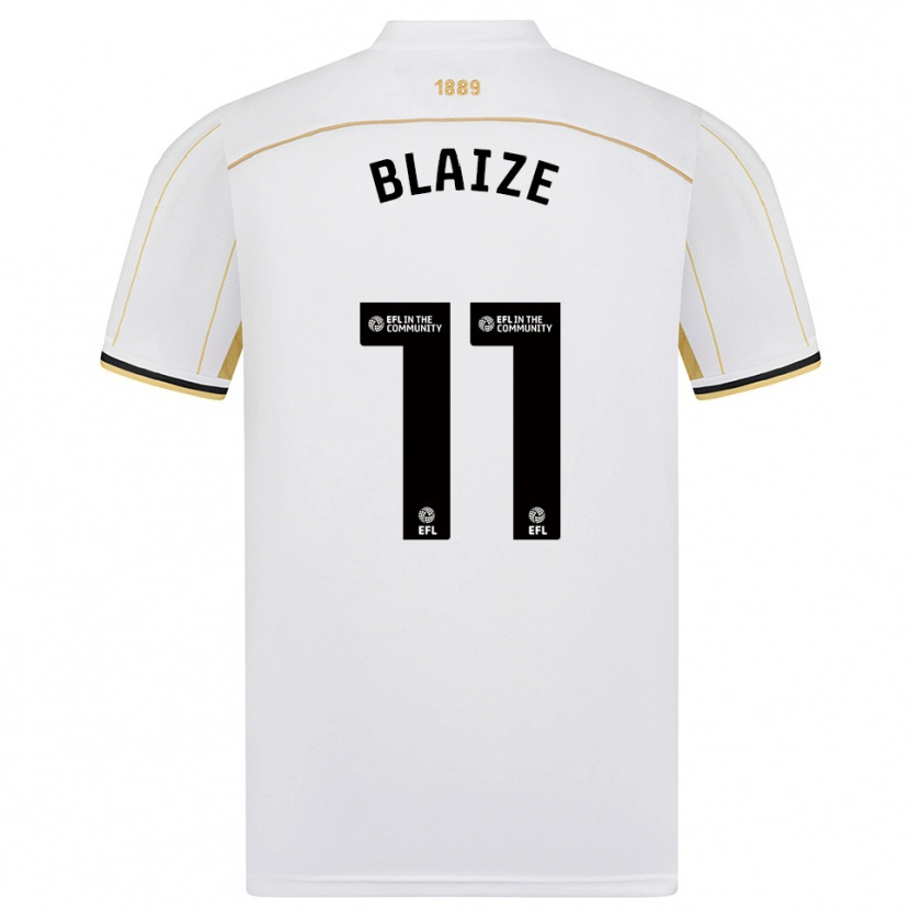 Danxen Kinder Jackson Blaize #11 Weiß Gold Auswärtstrikot Trikot 2025/26 T-Shirt Österreich