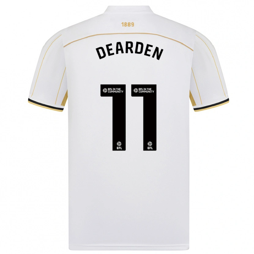 Danxen Kinder Tom Dearden #11 Weiß Gold Auswärtstrikot Trikot 2025/26 T-Shirt Österreich