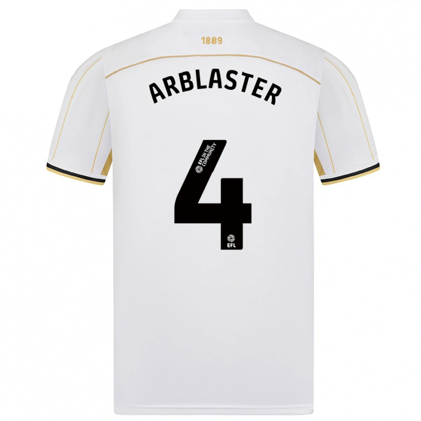 Danxen Kinder Oliver Arblaster #4 Weiß Gold Auswärtstrikot Trikot 2025/26 T-Shirt Österreich