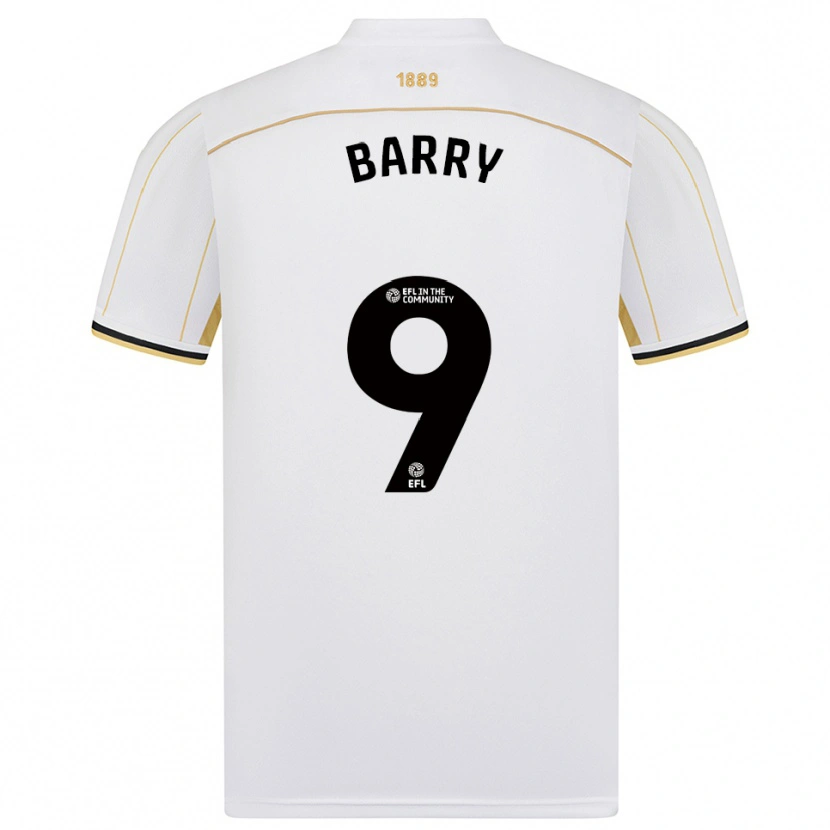 Danxen Kinder Louie Barry #9 Weiß Gold Auswärtstrikot Trikot 2025/26 T-Shirt Österreich