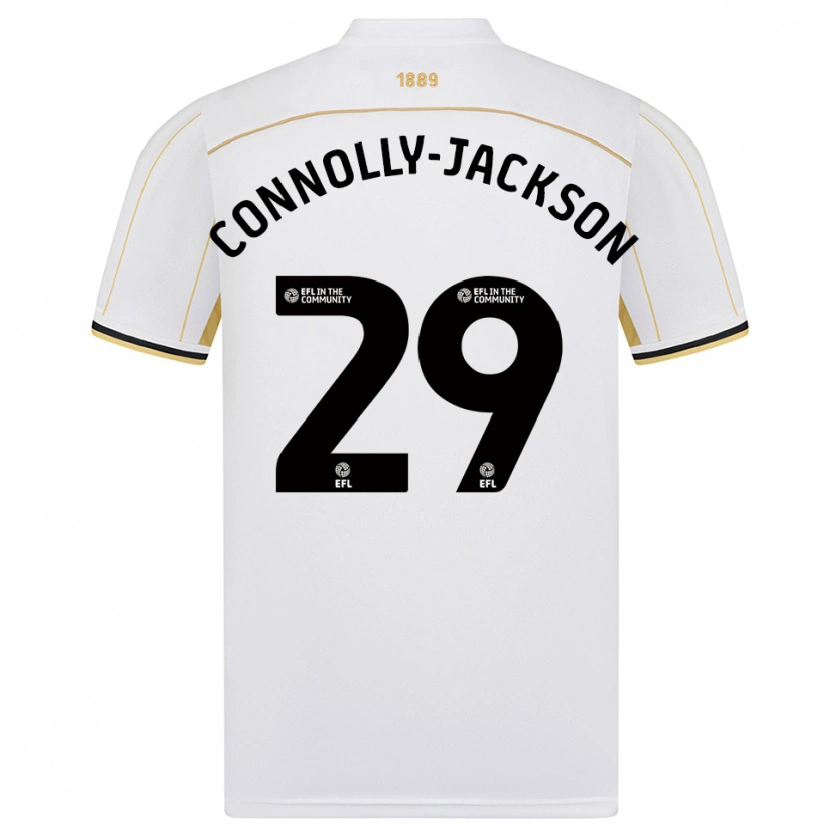 Danxen Kinder Fallon Connolly-Jackson #29 Weiß Gold Auswärtstrikot Trikot 2025/26 T-Shirt Österreich