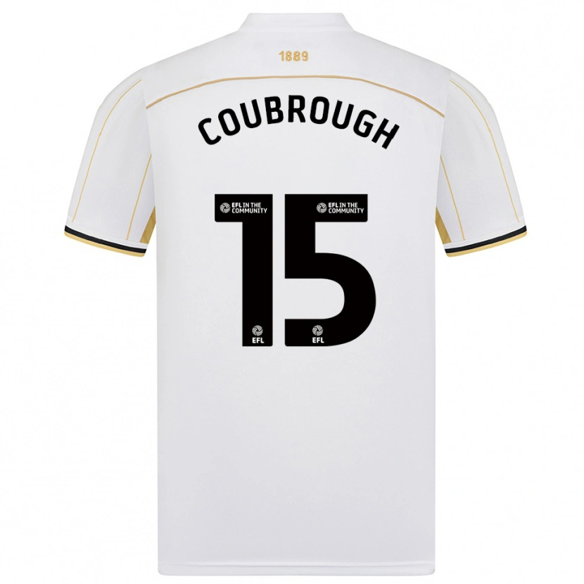 Danxen Kinder Arlo Coubrough #15 Weiß Gold Auswärtstrikot Trikot 2025/26 T-Shirt Österreich