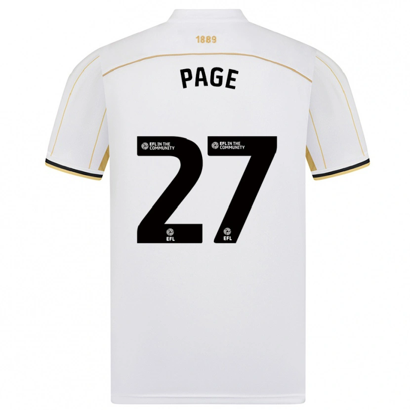 Danxen Kinder Olivia Page #27 Weiß Gold Auswärtstrikot Trikot 2025/26 T-Shirt Österreich