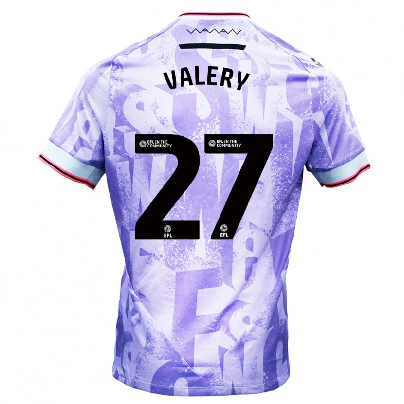 Danxen Kinder Yan Valery #27 Lila Weiß Auswärtstrikot Trikot 2025/26 T-Shirt Österreich
