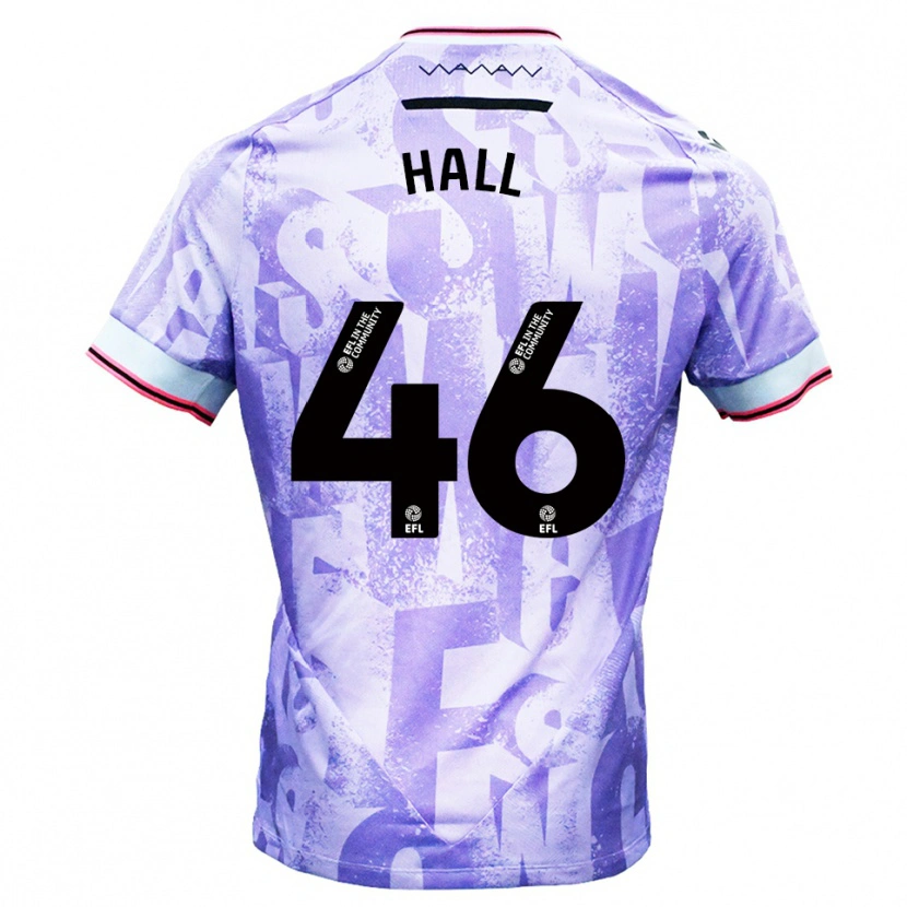 Danxen Kinder Jack Hall #46 Lila Weiß Auswärtstrikot Trikot 2025/26 T-Shirt Österreich