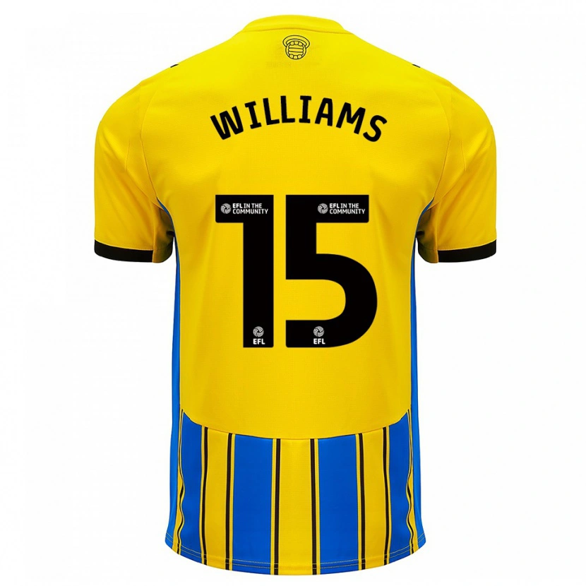 Danxen Kinder Barnaby Williams #15 Blau Gelb Auswärtstrikot Trikot 2025/26 T-Shirt Österreich