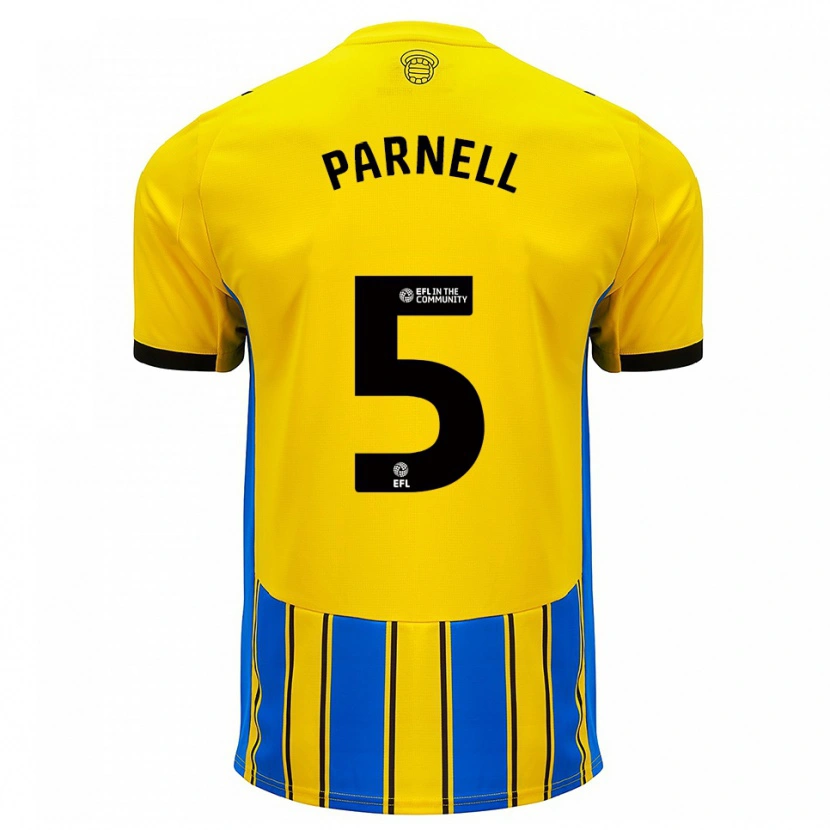 Danxen Kinder Rosanna Parnell #5 Blau Gelb Auswärtstrikot Trikot 2025/26 T-Shirt Österreich