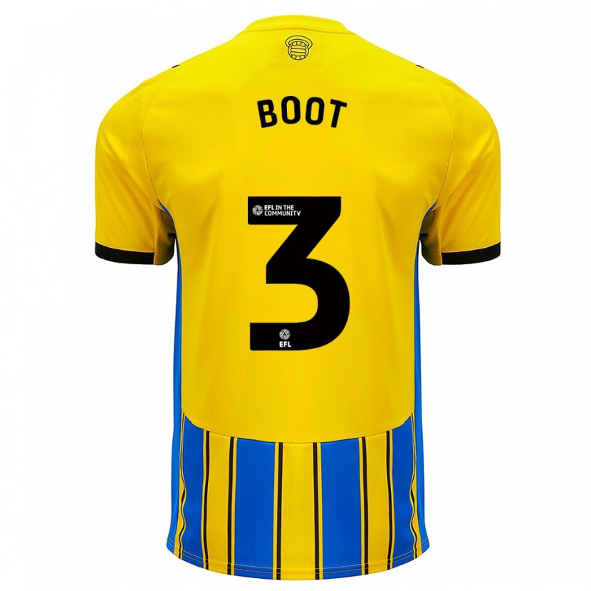 Danxen Kinder Nathanael Boot #3 Blau Gelb Auswärtstrikot Trikot 2025/26 T-Shirt Österreich