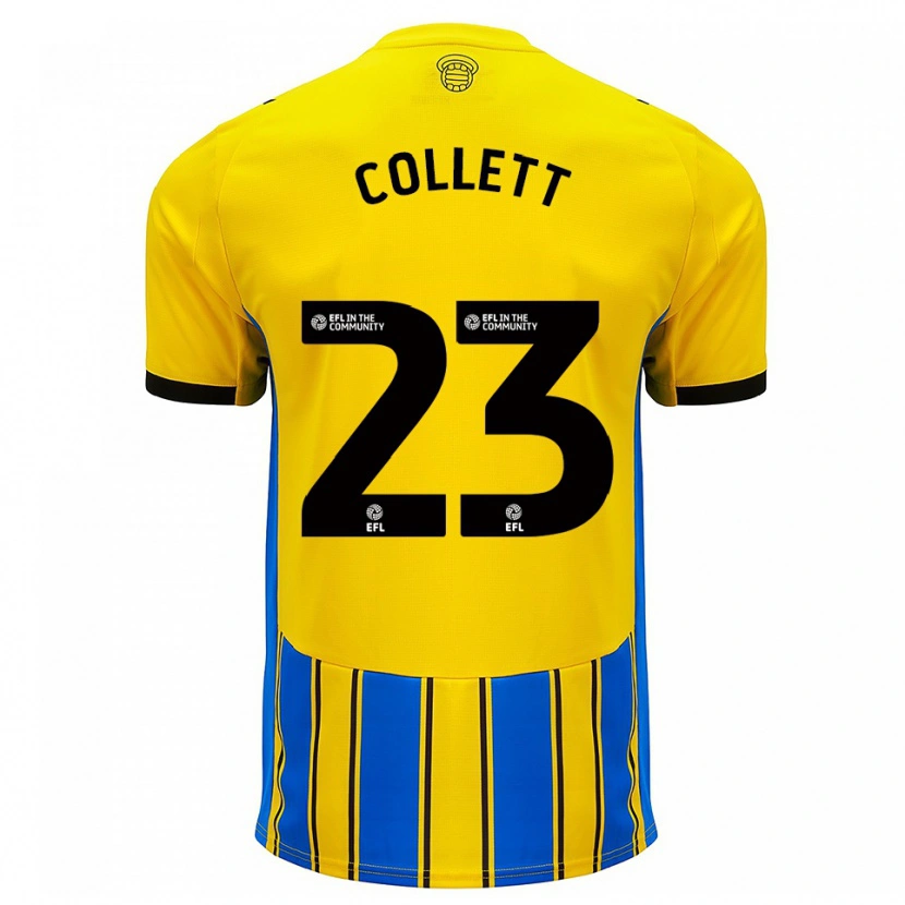 Danxen Kinder Megan Collett #23 Blau Gelb Auswärtstrikot Trikot 2025/26 T-Shirt Österreich