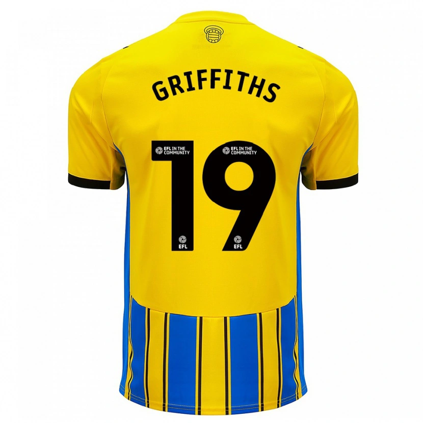 Danxen Kinder Alice Griffiths #19 Blau Gelb Auswärtstrikot Trikot 2025/26 T-Shirt Österreich