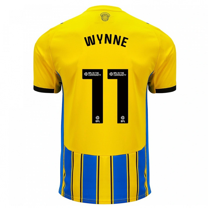 Danxen Kinder Megan Wynne #11 Blau Gelb Auswärtstrikot Trikot 2025/26 T-Shirt Österreich
