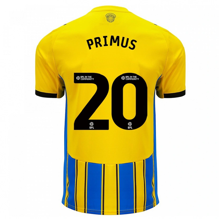 Danxen Kinder Atlanta Primus #20 Blau Gelb Auswärtstrikot Trikot 2025/26 T-Shirt Österreich