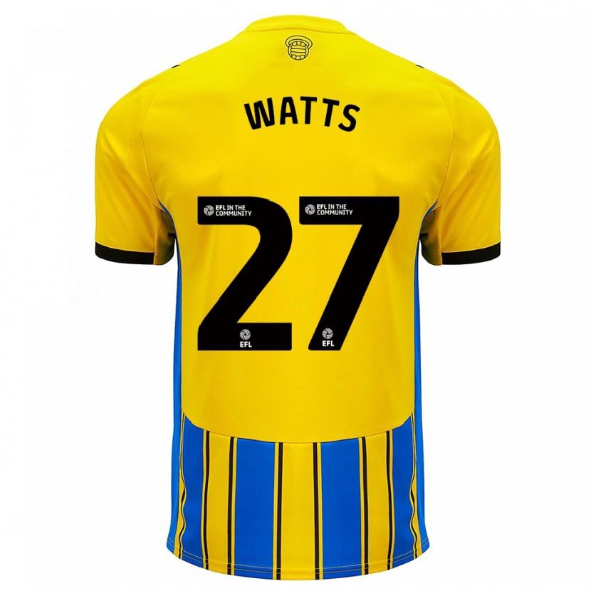 Danxen Kinder Isabel Watts #27 Blau Gelb Auswärtstrikot Trikot 2025/26 T-Shirt Österreich