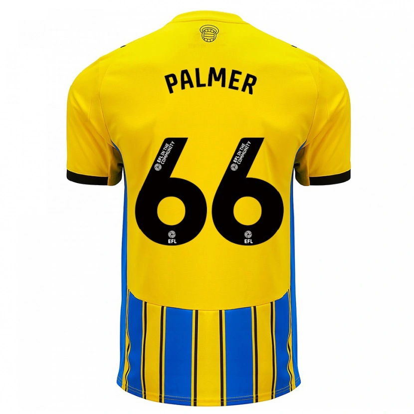 Danxen Kinder Aimee Palmer #66 Blau Gelb Auswärtstrikot Trikot 2025/26 T-Shirt Österreich