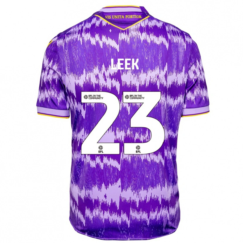 Danxen Kinder Ellie Leek #23 Lila Gelb Auswärtstrikot Trikot 2025/26 T-Shirt Österreich