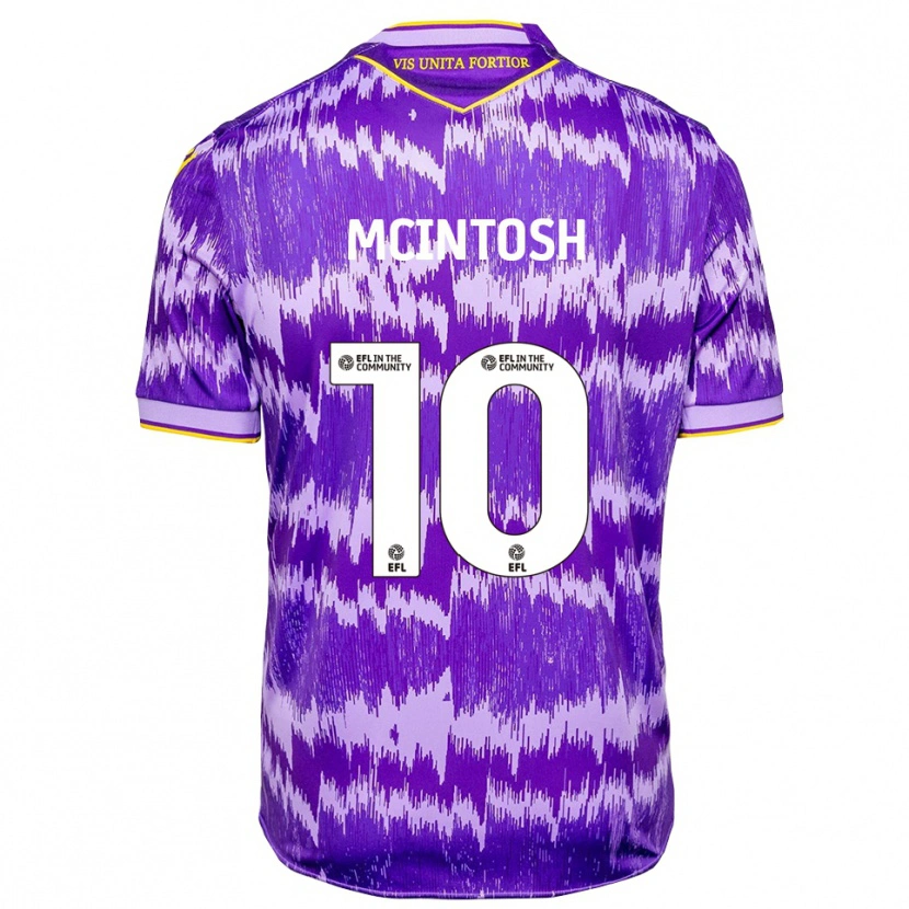 Danxen Kinder Ruben Mcintosh #10 Lila Gelb Auswärtstrikot Trikot 2025/26 T-Shirt Österreich