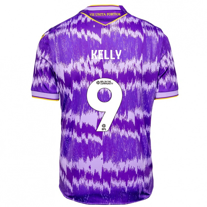 Danxen Kinder Isreal Kelly #9 Lila Gelb Auswärtstrikot Trikot 2025/26 T-Shirt Österreich