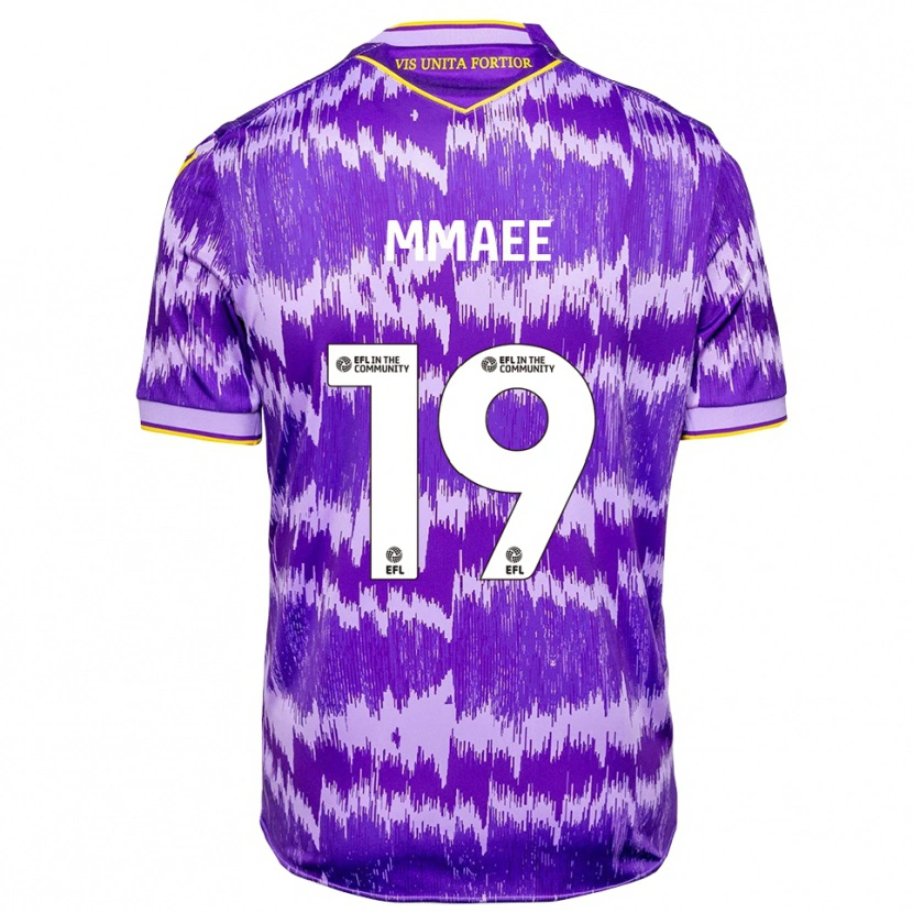 Danxen Kinder Ryan Mmaee #19 Lila Gelb Auswärtstrikot Trikot 2025/26 T-Shirt Österreich