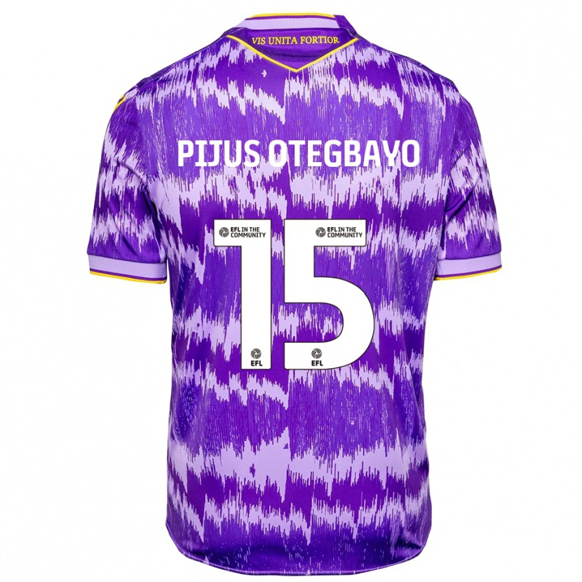 Danxen Kinder Raphael Pijus Otegbayo #15 Lila Gelb Auswärtstrikot Trikot 2025/26 T-Shirt Österreich