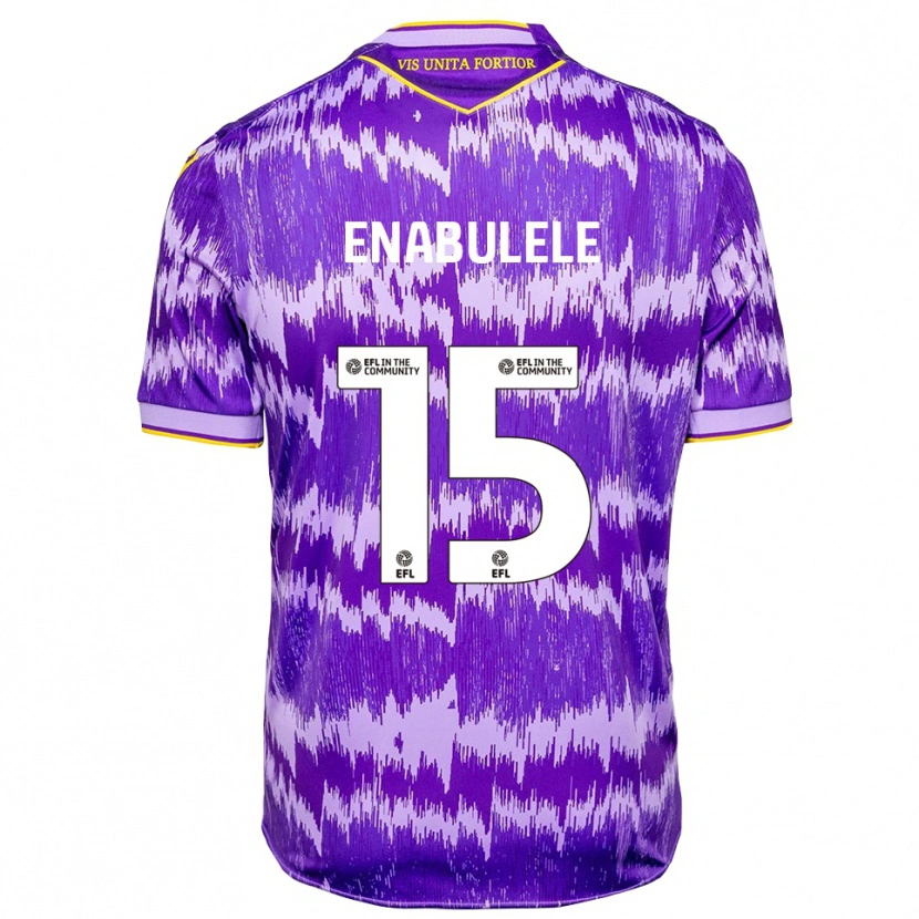 Danxen Kinder Oghosaiwi Enabulele #15 Lila Gelb Auswärtstrikot Trikot 2025/26 T-Shirt Österreich