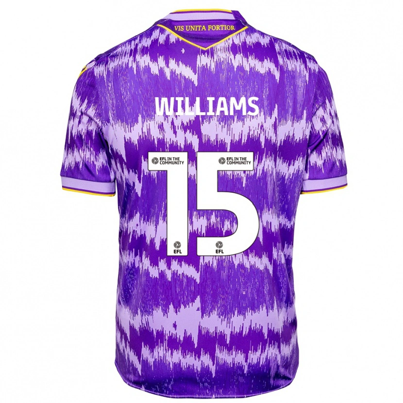 Danxen Kinder Lee Williams #15 Lila Gelb Auswärtstrikot Trikot 2025/26 T-Shirt Österreich